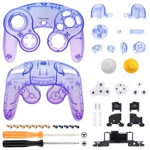 Façade et coque arrière pour manette Game Boy Cube - Ensemble complet de boutons en plastique ABS et couleur personnalisable pour NGC - Product Image 1