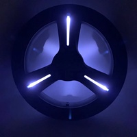 Roue de poussette lumineuse de 10 pouces, moyeu en plastique, pneu en mousse PU pour chariot à jouets