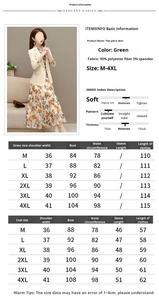 Женский летний повседневный костюм-двойка <span class=keywords><strong>M</strong></span>-4XL: тонкий блейзер и юбка средней длины с цветочным принтом, винтажный французский стиль, профессиональная одежда - Product Image 2