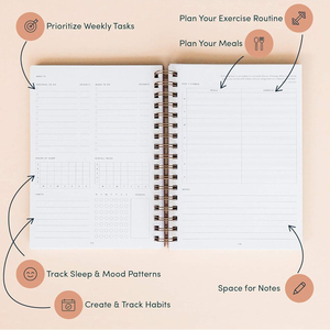 Carnet à spirale Wireo 2024 avec reliure en spirale dorée, agenda non daté, impression personnalisée du logo, cadeau, agenda en tissu de <span class=keywords><strong>lin</strong></span> - Product Image 4