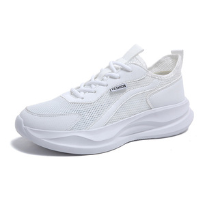 Zapatos Deportivos Negros de Malla con Cordones, Punta Redonda, Entresuela Transpirable de EVA, Suela de Goma, para Todas las Temporadas, Venta al Por Mayor - Product Image 3