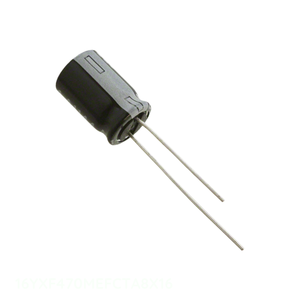 ตัวเก็บประจุ uF 470 uF 20% 16V แบบเรเดียล th 16YXF470MEFCTA8X16 470 uF ของแท้ - Product Image 1