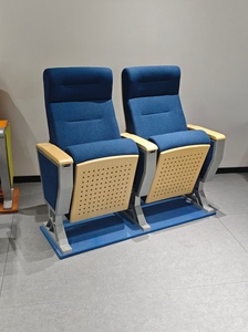 Chaise d'auditorium pliable deux places à une rangée, chaise d'auditorium pour église, prix des chaises d'auditorium - Product Image 4