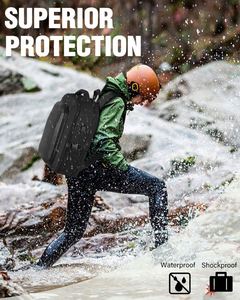 Étui de transport rigide imperméable, grand sac à dos de voyage portable pour drone, compatible avec DJI Mini 3 Pro avec télécommande, échantillon gratuit - Product Image 5