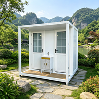 Toilettes portables d'extérieur, cabine sanitaire mobile pour événements et espaces publics