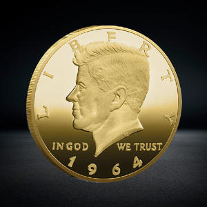 Ons Munt 1964 Vrijheid Vergulde Munt Kennedy Gouden Zilveren Verzamelobjecten Cadeau Voor Hem Muntverzamelaars Replica Dollars - Product Image 3