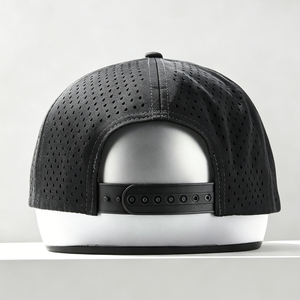 หมวกเบ<span class=keywords><strong>ส</strong></span>บอลแบบมีรูระบายอากาศ 5 ช่อง <span class=keywords><strong>ต</strong></span>ัดด้วยเลเซอร์ คุณภาพ<span class=keywords><strong>ส</strong></span>ูง พร้อมโลโก้ป้าย PVC ซิลิโคนแบบกำหนดเอง กันน้ำได้ - Product Image 5