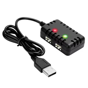 Cargador 2 en 1 de 7.4V 2S con Conector XH-3P para Autos y Camionetas RC AX24 SCX24 UTB18 SCX24, Baterías de Litio de 7.4V 2S - Product Image 1