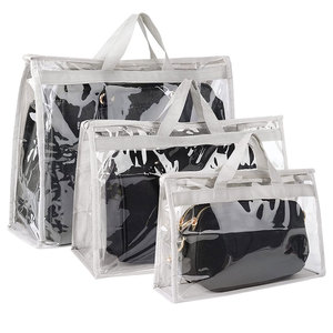 Handbag Storage Handbag Organizer 3 pack Purse Protector Storage Bag Dust Cover Bag Transparent Anti-dust Purse Storage Bag