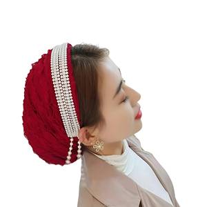 Gorro pañuelo YASEEN de encaje musulmán, de nailon, ecológico, transpirable, para todas las estaciones, todo en uno. - Product Image 2