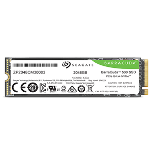 Seagate BarraCuda 530 M.2 2280-S2 2TB PCIe Gen4 X4 NVMe 2.0 ฮาร์ดดิสก์แบบโซลิดสเตทภายใน (SSD) รุ่น ZP2048CM30003 - Product Image 1
