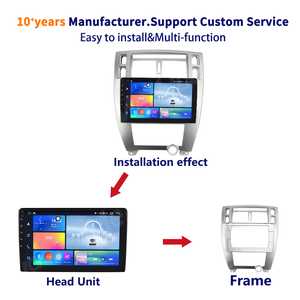 Panel de navegación de coche Meihua para <span class=keywords><strong>Hyundai</strong></span> Tucson <span class=keywords><strong>I30</strong></span> <span class=keywords><strong>2008</strong></span> + marco estéreo Universal para coche MARCO DE Radio MARCO DE REPRODUCTOR DE DVD para coche MARCO DE 9 pulgadas - Product Image 3