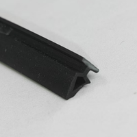 Bande d'étanchéité en élastomère thermoplastique de type rainuré, insonorisante et coupe-vent, bande de silicone extrudée pour la découpe de portes/fenêtres