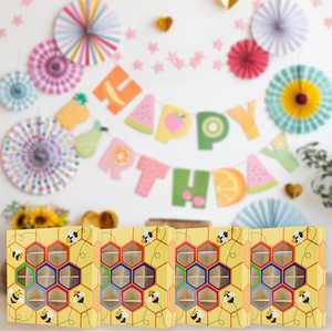 Honey Bee <strong>Design</strong> Party Favour Candy Paper Boxes WIth Window Beehive Gift <strong>Packaging</strong> <strong>Chocolate</strong> Paper Box for Baby Shower Supplies