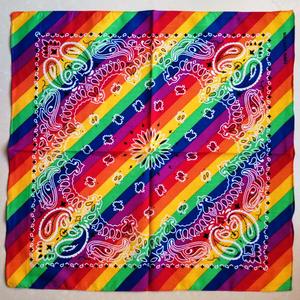 คุณภาพสูงสีแดงดอกไม้สีดำกีฬา Hip Hop ฝ้ายสแควร์ <span class=keywords><strong>Bandanas</strong></span> 55*55ซม.สัมผัสนุ่ม - Product Image 4