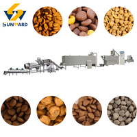 Ligne de production automatique multifonctionnelle d'aliments pour chiens, extrudeuse de croquettes pour lapins, hamsters et animaux de compagnie, machine à fabriquer des aliments en granulés pour chiens et chats