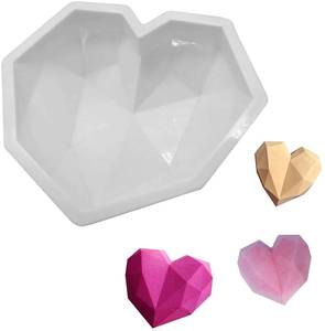 Molde de Silicona Ecológico con Forma de Corazón Grande para Base de Pastel, Apto para Altas Temperaturas - Product Image 1