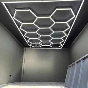 Nhanh chóng vận chuyển hình lục giác đèn <span class=keywords><strong>Led</strong></span> tổ ong ánh sáng Trần cho showroom 4S hội thảo xe chi tiết cửa hàng 14 lưới hệ thống - Product Image 4
