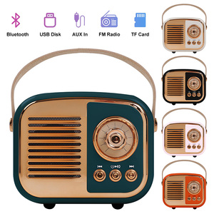 Altavoz Bluetooth Retro Mini Estilo BS52D, Compatible con Tarjeta TF y Disco USB, con Radio FM, Caja de Música Inalámbrica - Product Image 1