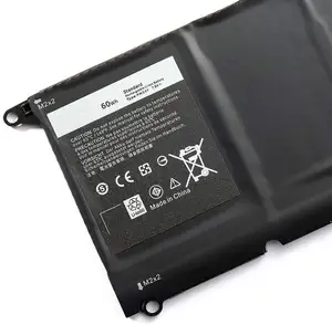 60Wh PW23Y डेल के लिए प्रतिस्थापन लैपटॉप बैटरी नोटबुक डिजिटल बैटरी बैटरी XPS 13 9360