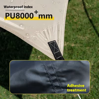 cher prix grande randonnée en plein air Portable abri soleil tente Protection UV et revêtement imperméable Camping auvent tente