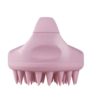 Biodegradable Wheat Straw Scalp Exfoliator Care Hair Washing Shampoo <b>Brush</b> Soft Silicone Scalp Massager - Product Image 3