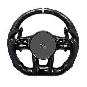 Volant en cuir et fibre de carbone YZ pour Mercedes Benz 809 <span class=keywords><strong>AMG</strong></span> W203 W204 W205 W211 W212 W213 W218 W221 W167 C63 GLE350 - Product Image 4