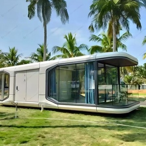 Cabina de cápsula espacial comercial extensible con cama de oficina de baño y diseños de estilo de hotel en forma de contenedor de envío - Product Image 2