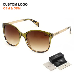 Wholesale Classic Retro Oversized Round Frame <b>Sun</b> Glasses with High Quality Uv400 Custom Logo Women Men Sunglasses <b>Shades</b> - Product Image 1