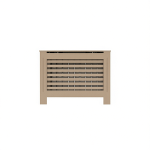 Cache-radiateur en MDF 44,1 x 7,5 x 32,1 pouces, housse de meuble marron pour un style et un confort uniques - Product Image 1