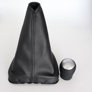 Leather Gear <b>Shift</b> <b>Knob</b> Cover For Nissan Qashqai 6 Speed Manual Transmission Ergonomic Design - Product Image 4