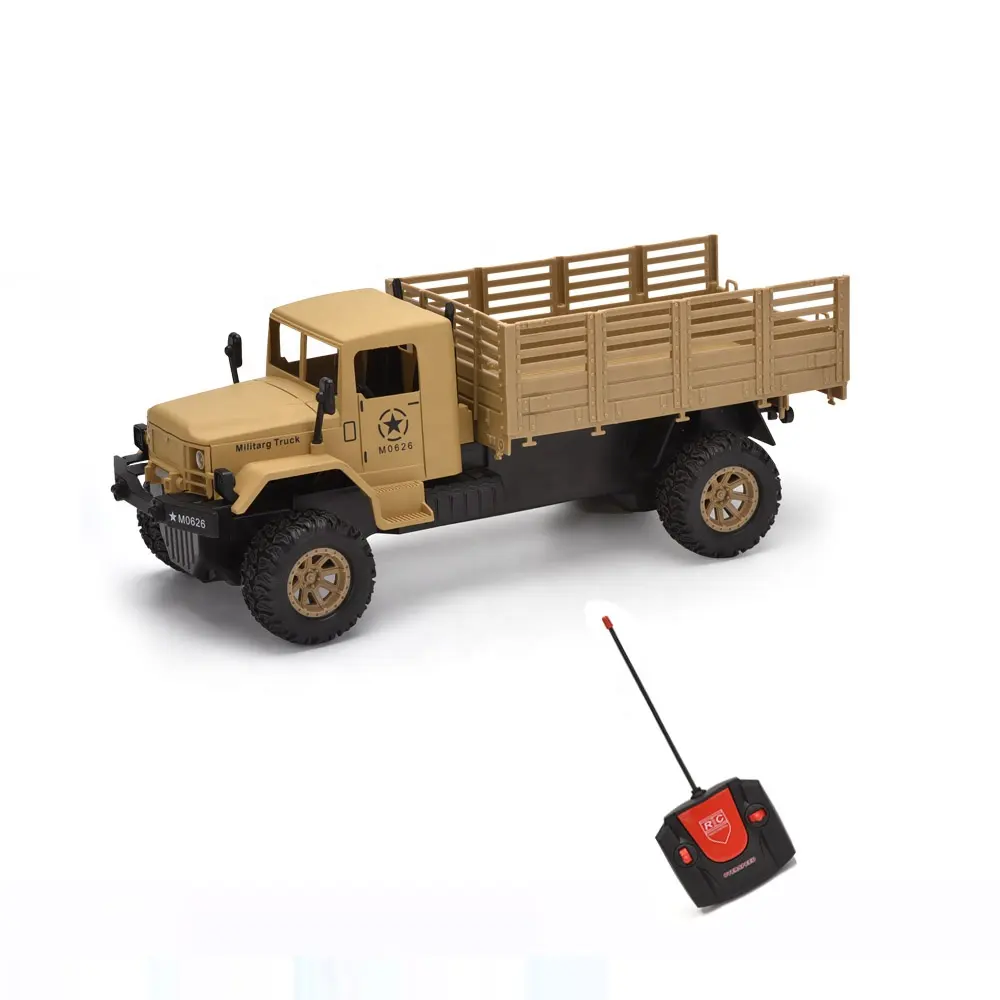Hot sell 1:18 rc remote control truck military car model toy for children