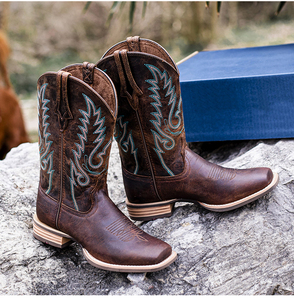 <span class=keywords><strong>Bottes</strong></span> de cowboy à bout carré pour femmes <span class=keywords><strong>bottes</strong></span> hautes pour femmes chaussures en cuir chaussures du désert <span class=keywords><strong>bottes</strong></span> de créateur pour femmes - Product Image 6