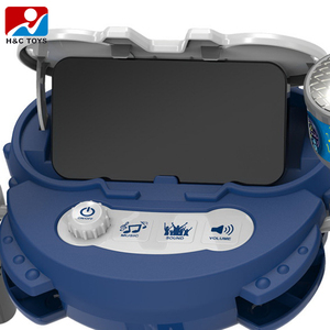 Micrófono de Juguete Educativo con Doble Micrófono de Plástico Azul, <span class=keywords><strong>Karaoke</strong></span> Táctil con Varios Efectos de Sonido y Teclas de Función para Niños - Product Image 2