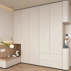 Armoire murale de chambre à coucher moderne YALIG, design de meubles de maison, placard en bois personnalisé, armoire à vêtements - Product Image 2