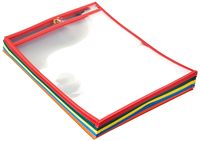 Protège-documents Haoran 8,5*11 pouces, supports personnalisés pour tickets de travail, effaçables à sec, robustes, en PVC transparent