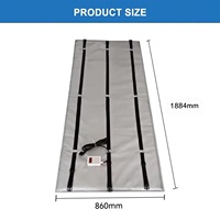 Chauffe-tambour pour fûts de 200 litres, couverture chauffante pour seaux de 55 gallons, 220V 230V 240V 2000 Watts avec thermostat réglable