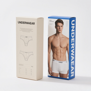 Sinh thái thân thiện đóng gói kraft giấy may bao bì t Áo sơ mi giấy Bao bì hộp cho đồ lót gấp hộp giấy - Product Image 2