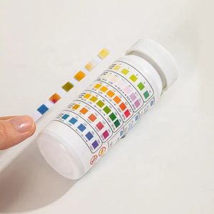 6 en 1 chlore brome <span class=keywords><strong>PH</strong></span> stabilisateur d'acide cyanurique bandelettes de test de l'eau - Product Image 5