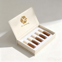 Boîte cadeau de luxe en papier magnétique pour échantillons de parfum, coffret d'échantillons de parfum, emballage magnétique