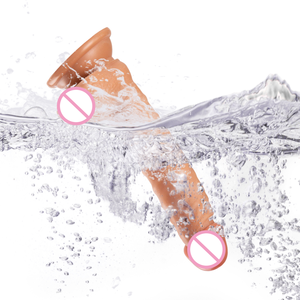 Kadınlar için sıcak satış yetişkin seks oyuncak uzun gerçekçi yumuşak PVC Dick büyük stimülasyon Penis tabancası Dildos - Product Image 5