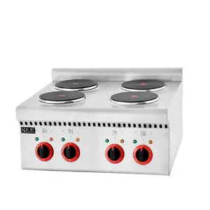 Shuangchi Commercial Cooking Stove Counter Top Electric Hot Plate Cooker Stainless Steel Combination Oven