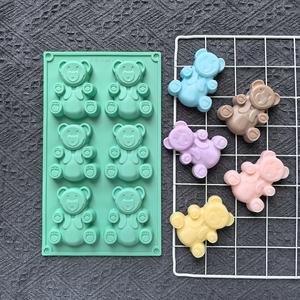 Khuôn Làm Bánh Hình Gấu 3D Đáng Yêu Khuôn Silicon Dụng Cụ Làm Bánh Nhà Bếp Cho Bánh Quy Kẹo Dẻo Bánh Muffin Xà Phòng Bánh Sandwich - Product Image 4