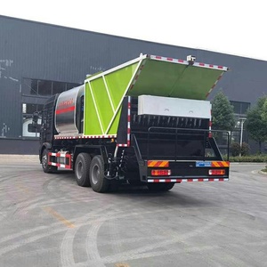 รถบรรทุก HOWO 6*4 สำหรับงานก่อสร้างถนน บรรทุกบิทูเมนและกรวด พร้อมระบบซีลชิปซีลลีย์แบบซิงโครนัส - Product Image 5