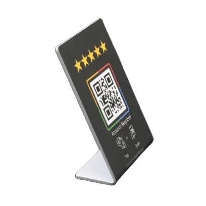Sunlan 13.56MHz NFC Stand Touchless QR Code Display Waterproof PVC Material RFID Menu Interface Access Control Cards Review