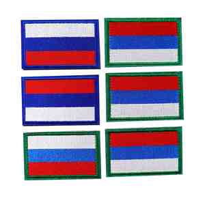 Vente directe en gros de patchs brodés RONDS, patchs personnalisés, patchs brodés pour chapeaux, patchs brodés drapeau national - Product Image 3