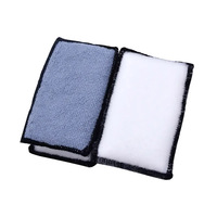 Éponge de nettoyage intérieure en microfibre, outil de nettoyage de lavage de voiture, super outil, tampon de nettoyage intérieur, applicateur de voiture