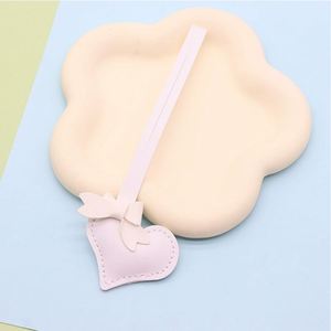 Wholesale PU Leather Cute Heart Bag Hang Decorations Waterproof <b>Keychain</b> Fashionable Gift for Women Elegant Bag Pendant - Product Image 4