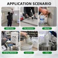 Poudre d'alcool polyvinylique (PVA) 2488 1788 088-50 088-20 Haute Pureté pour Adhésif Carrelage et Composé Autolissant pour Sols