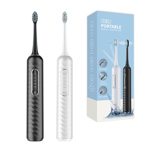 Sikat gigi listrik portabel, Flosser air dan pembersih gigi 2-in-1 dalam irigator mulut perawatan gigi tanpa kabel pribadi - Product Image 6